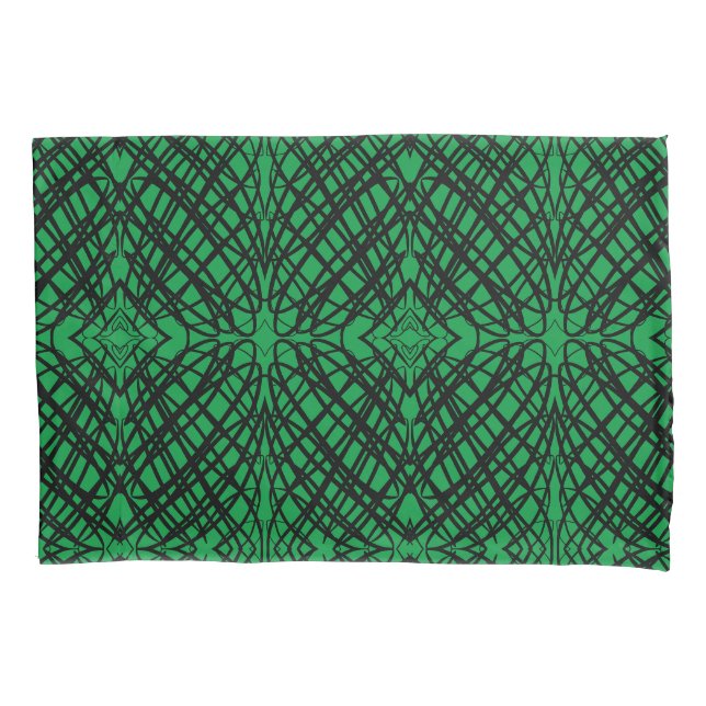 Simple Scribble | Mirror Tiling | Green | Pillowcase (Front)