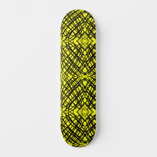 Simple Scribble   Mirror Tiling   Yellow   Skateboard
