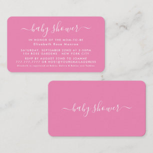 Simple Script - Baby Shower Ticket Invitation