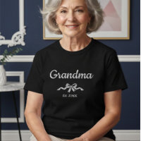 Simple Script Bow Grandma Est. Year