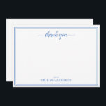 Simple Script Calligraphy Wedding Thank You Card<br><div class="desc">Simple Script Calligraphy Wedding Thank You Note Card</div>
