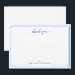 Simple Script Calligraphy Wedding Thank You Card<br><div class="desc">Simple Script Calligraphy Wedding Thank You Note Card</div>