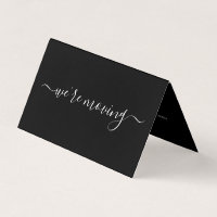 Simple Script Change of Address Card