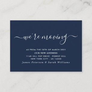 Simple Script Change of Address Enclosure Card