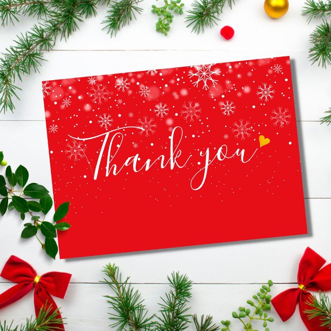 Simple Script Christmas Snowflakes Thank You (Creator Uploaded)