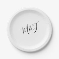 Simple Script Couple Initials 