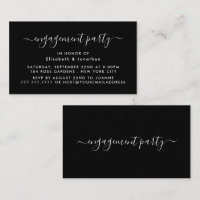 Simple Script - Engagement Party Ticket Invitation