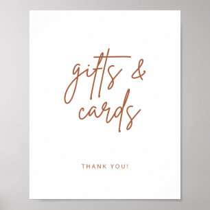 Simple Script Gift Table Wedding Decor Sign