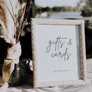 Simple Script Gift Table Wedding Decor Sign