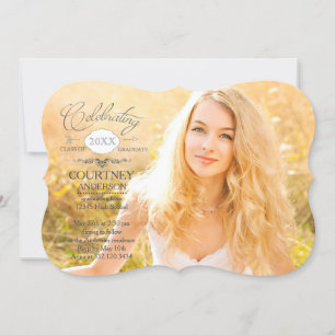 Simple Script Graduation Photo Announcement
