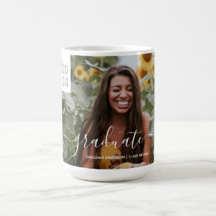 Simple Script Graduation Photo Coffee Mug