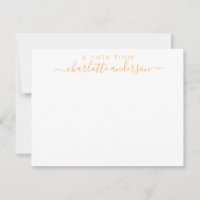 Simple Script Lettering in Yellow Personalised