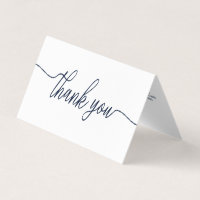 Simple Script, Logo/Picture Thank You Card