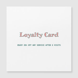 simple script minimal add your text loyalty card