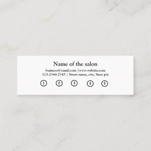 simple script minimal add your text  loyalty card