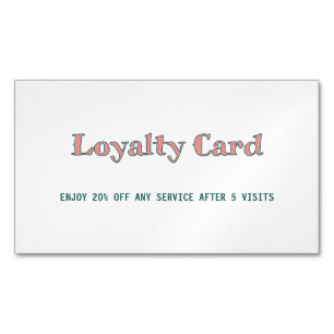 simple script minimal add your text loyalty card