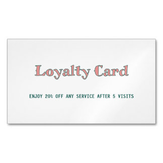 simple script minimal add your text loyalty card