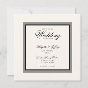 Simple Script Modern Wedding Invitation