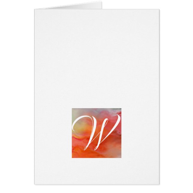 Simple Script Monogram Note Cards- Awaken (Front)