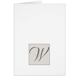 Simple Script Monogram Note Cards- Classic Waves