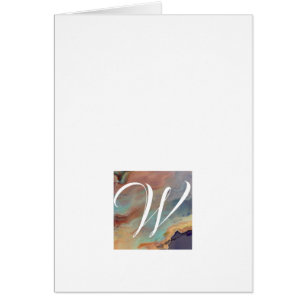 Simple Script Monogram Note Cards- Heavenly