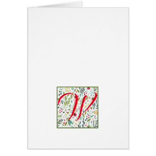 Simple Script Monogram Note Cards- Spring Dance