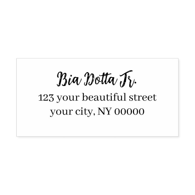 Simple Script Personalised Self-inking Stamp (Design)