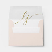 Simple Script Personalised Stationery Blush Gold