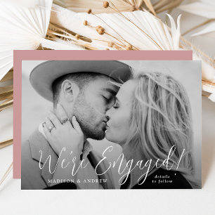Simple Script Photo Engagement Announcement