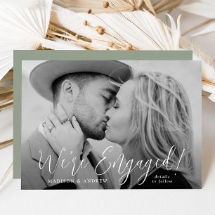 Simple Script Photo Engagement Announcement