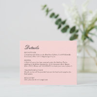 Simple Script Pretty Pink Wedding