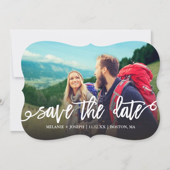 Simple Script Save The Date Photo (Front)