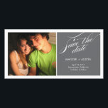 Simple Script Save The Date Photo Card<br><div class="desc">With these stylish and modern save the date cards,  your guests sure won't forget your most memorable day. Available in more colours (custom colours also available upon request). Visit Paper Girl Store (papergirlstore.com) for more stylish designs.</div>