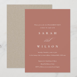 Simple Script Terracotta Rust Engagement Invite