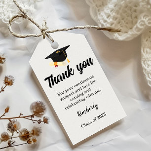 Simple script thank you Graduation party Gift Tags