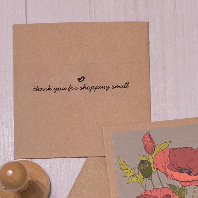 Simple Script Thank You, Packaging  Rubber Stamp (Creator Uploaded)