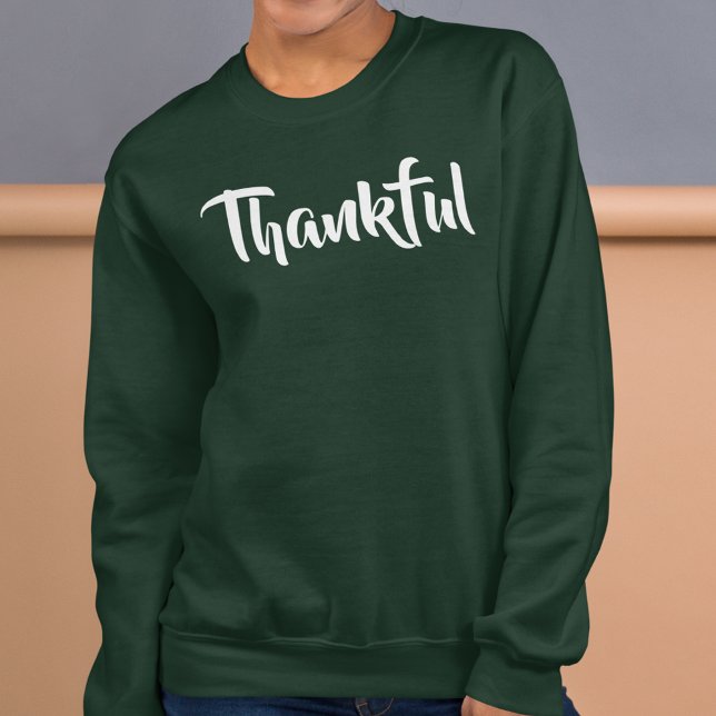 Simple Script Thankful Mother Thanksgiving Holiday Sweatshirt (Creator Uploaded)