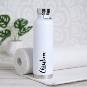 Simple Script Water Bottle