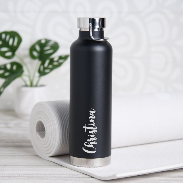 Simple Script Water Bottle (Yoga)