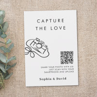 Simple Script Wedding Capture The Love QR Code