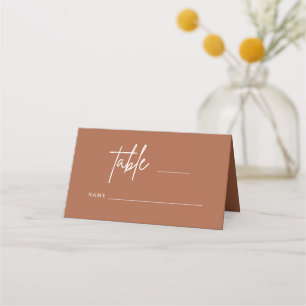 Simple Script Wedding Place Card Table Escort H100