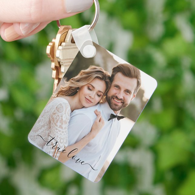 Simple Scripty True Love Photo Key Ring (Creator Uploaded)