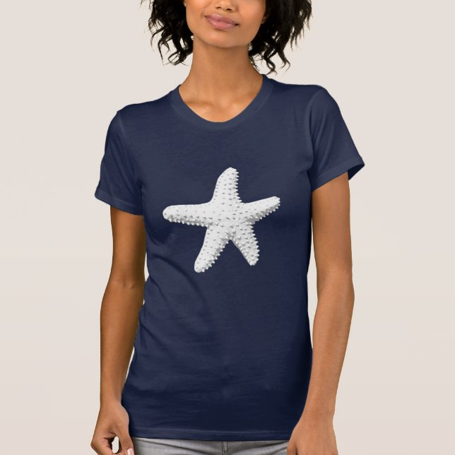 Simple Sea Star Starfish Dark T-Shirt (Front)