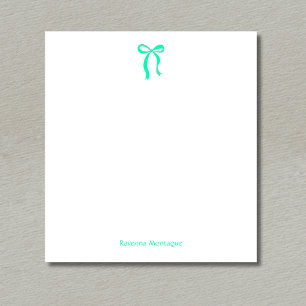 Simple Seafoam Green Bow Script Custom Name Script Notepad