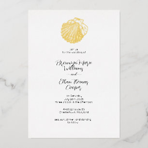 Simple Seashell and Watercolor Fishscale