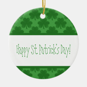 Simple Shamrocks Ornament