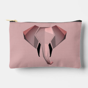 Simple Shapes Geometrics Elephant Head Accessory Pouch