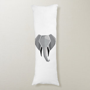 Simple Shapes Geometrics Elephant Head Body Cushion
