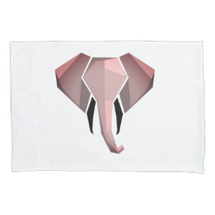 Simple Shapes Geometrics Elephant Head Pillowcase
