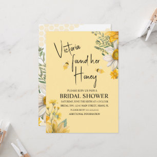 Simple She’s Found Her Honey Bee Bridal Shower Invitation
